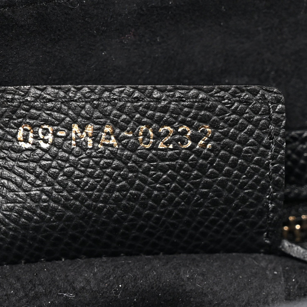 Grained Calfskin Saddle Bag Black
