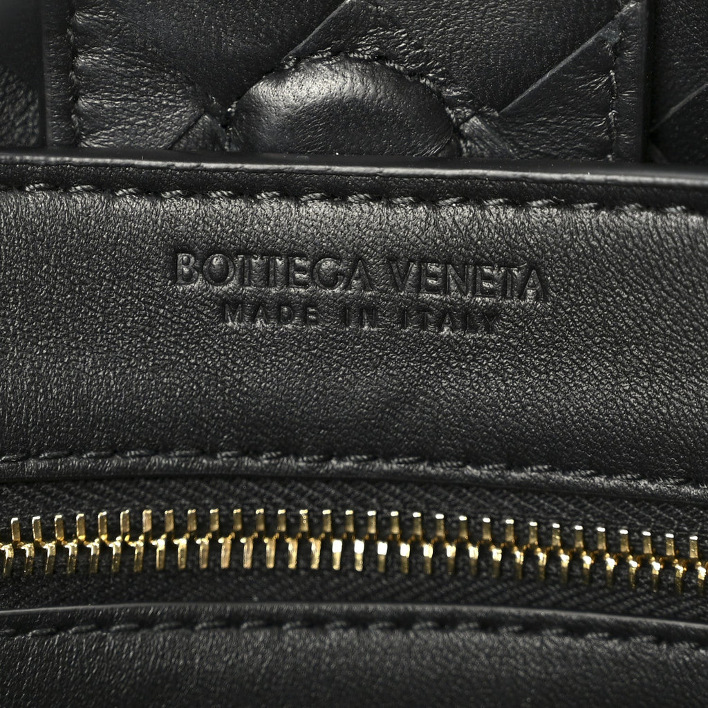Nappa Intrecciato Small Andiamo Shoulder Bag Black