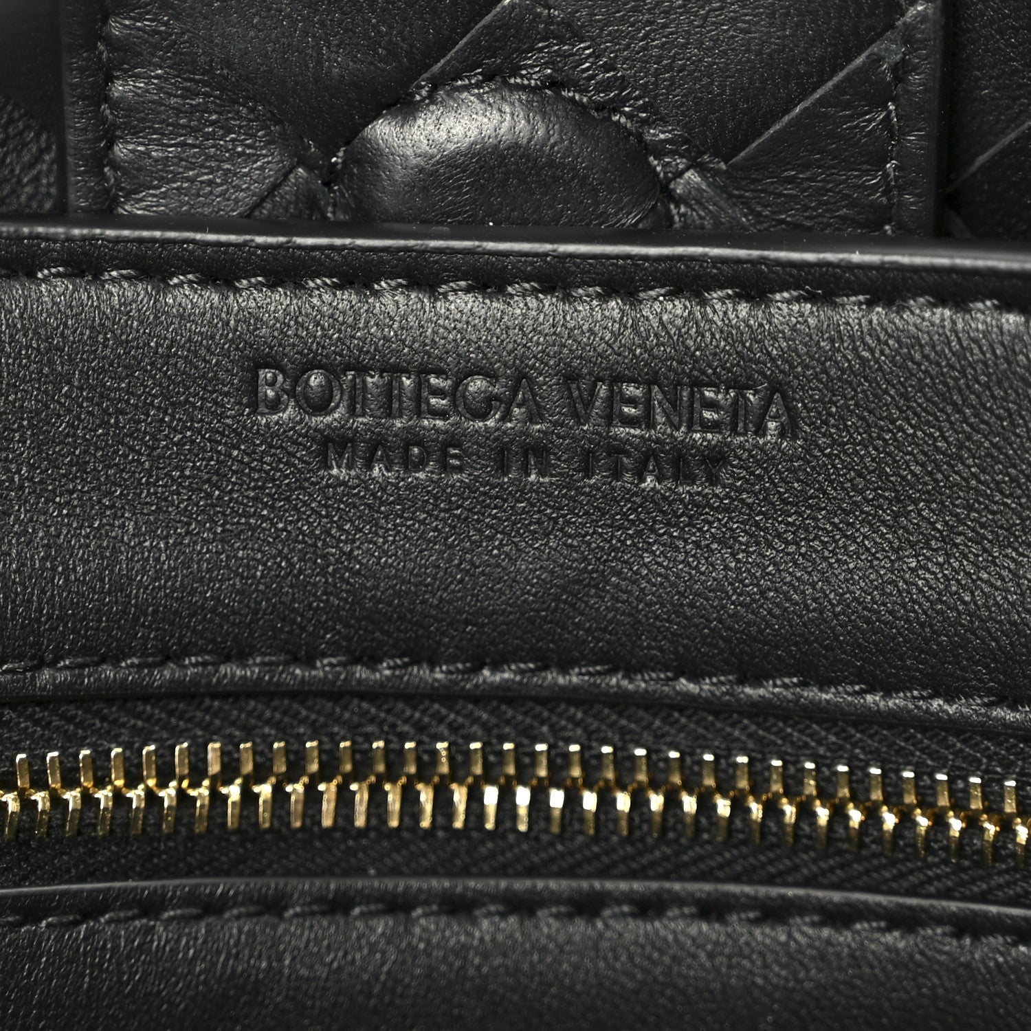 Nappa Intrecciato Small Andiamo Shoulder Bag Black