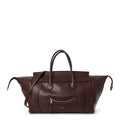 Supple Shiny Lambskin Medium Smiling New Luggage Brick