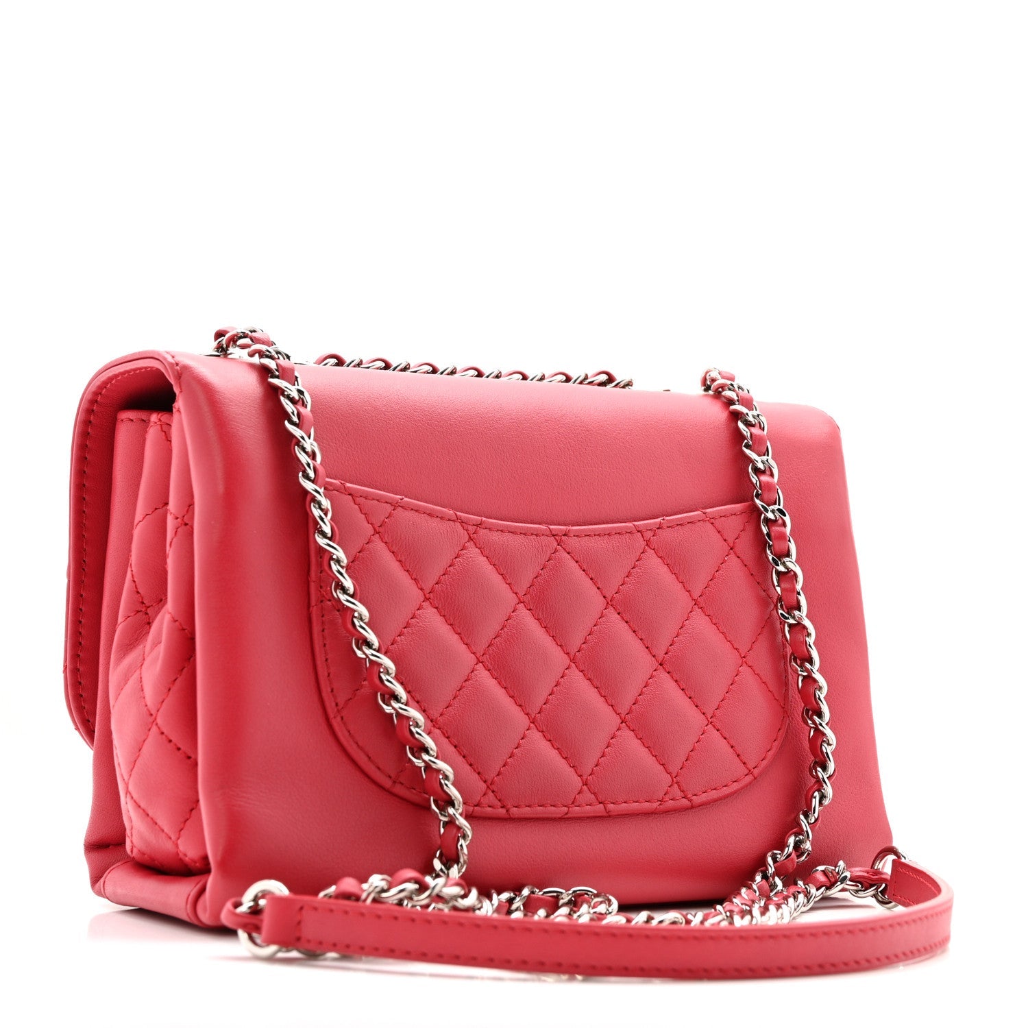 Calfskin Mini Tramezzo Flap Red