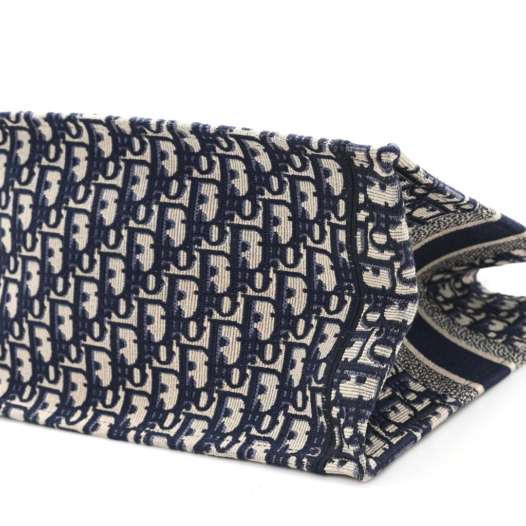 Oblique Medium Book Tote Blue Multicolor