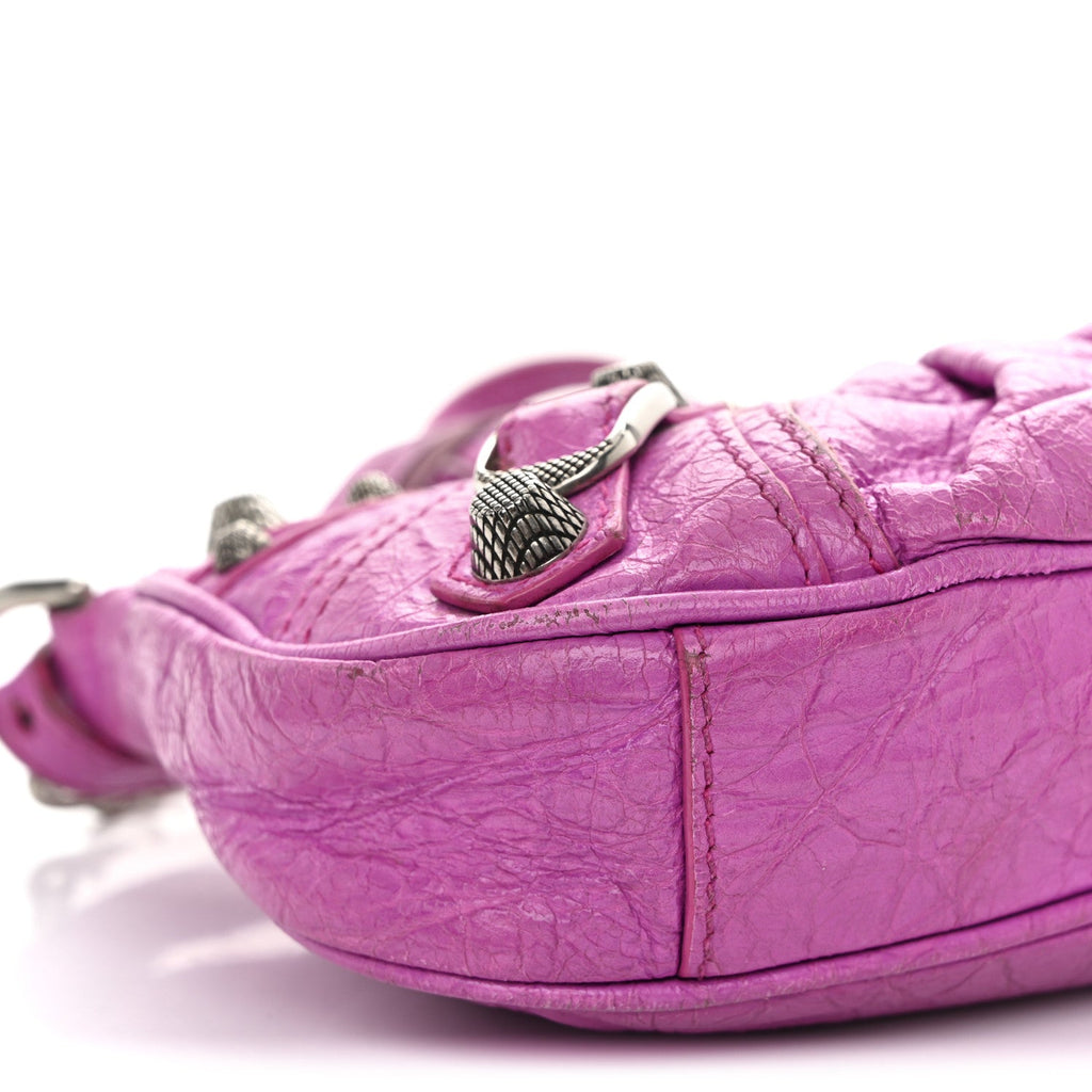 Agneau Arena Le Cagole Mini Purse With Chain Lipstick Pink
