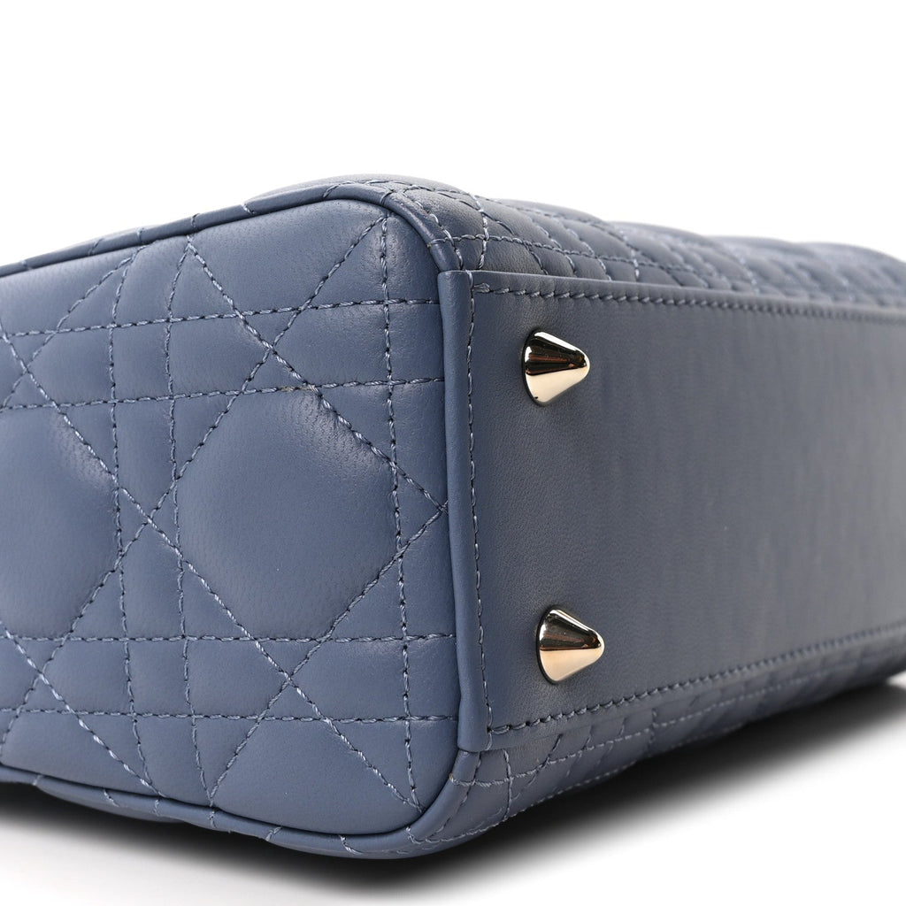 Lambskin Cannage Small My ABCDior Lady Dior Blue