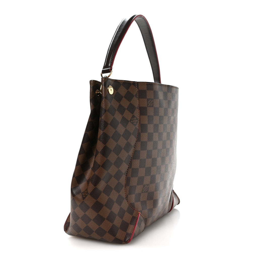 Damier Ebene Caissa Hobo Cherry