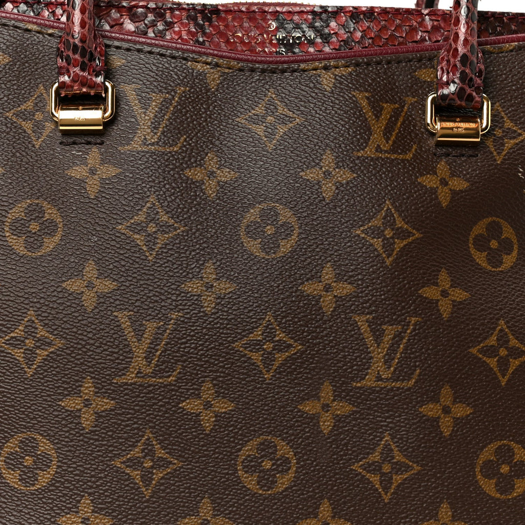 Snakeskin Monogram Pallas Red