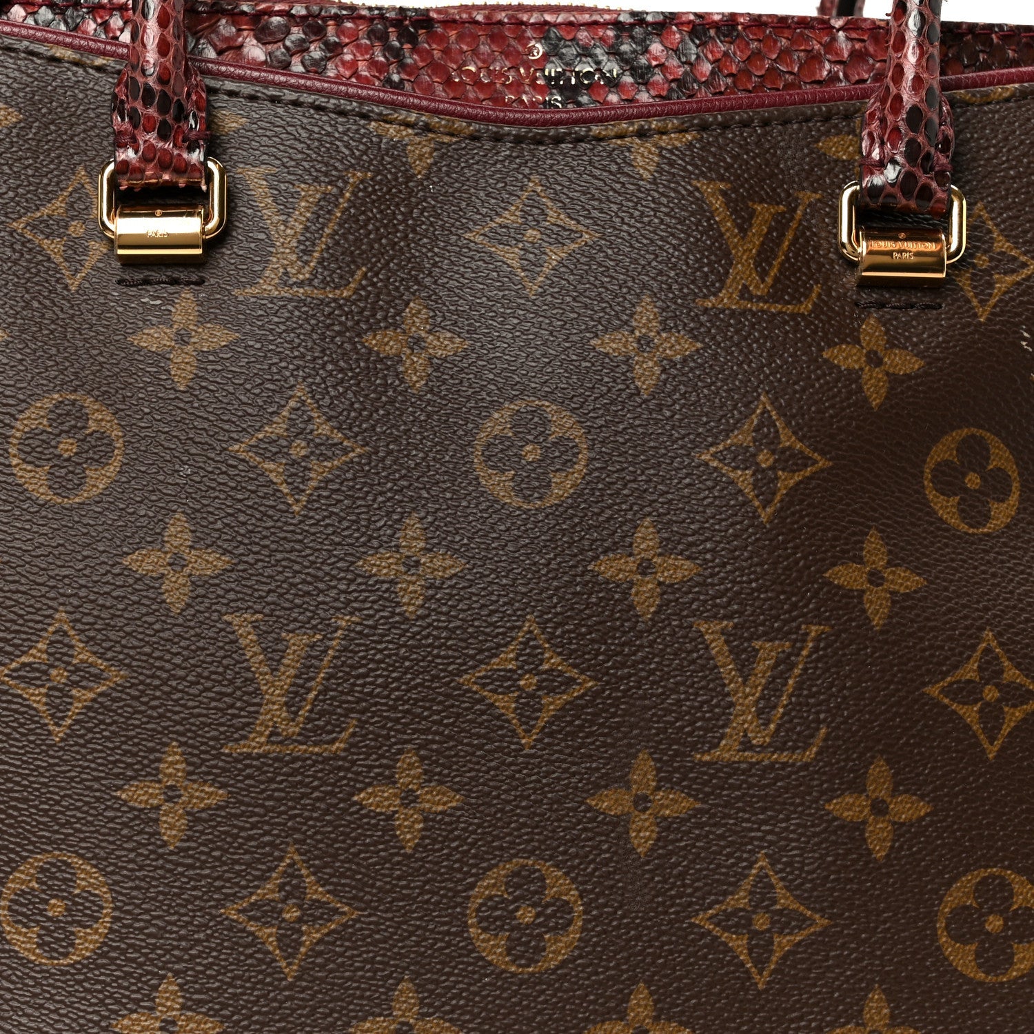 Snakeskin Monogram Pallas Red