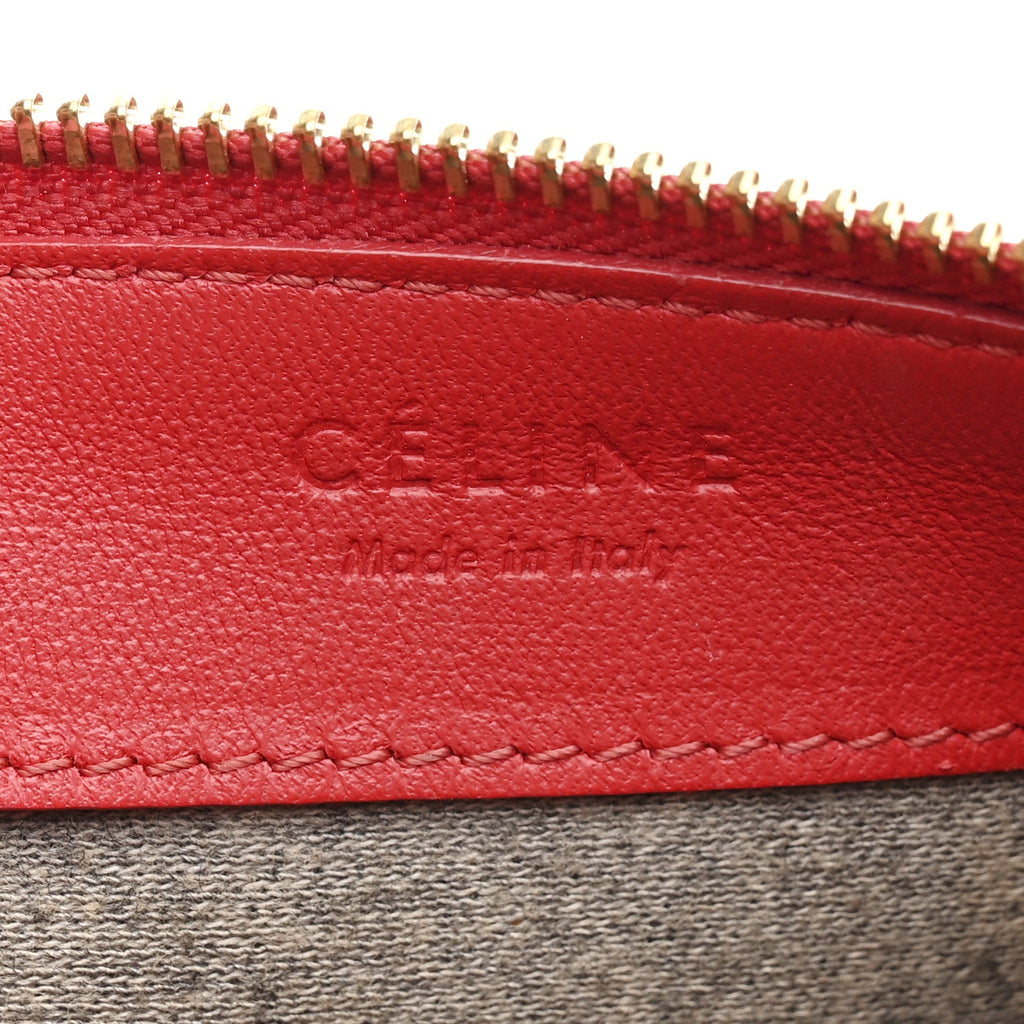 Lambskin Large Trio Crossbody Bag Red