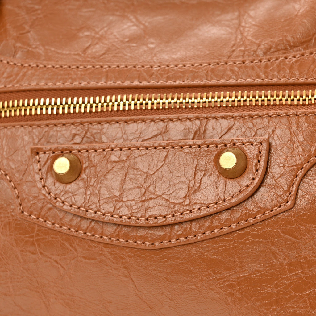 Agneau Arena Gold Hardware Medium Le City Camel