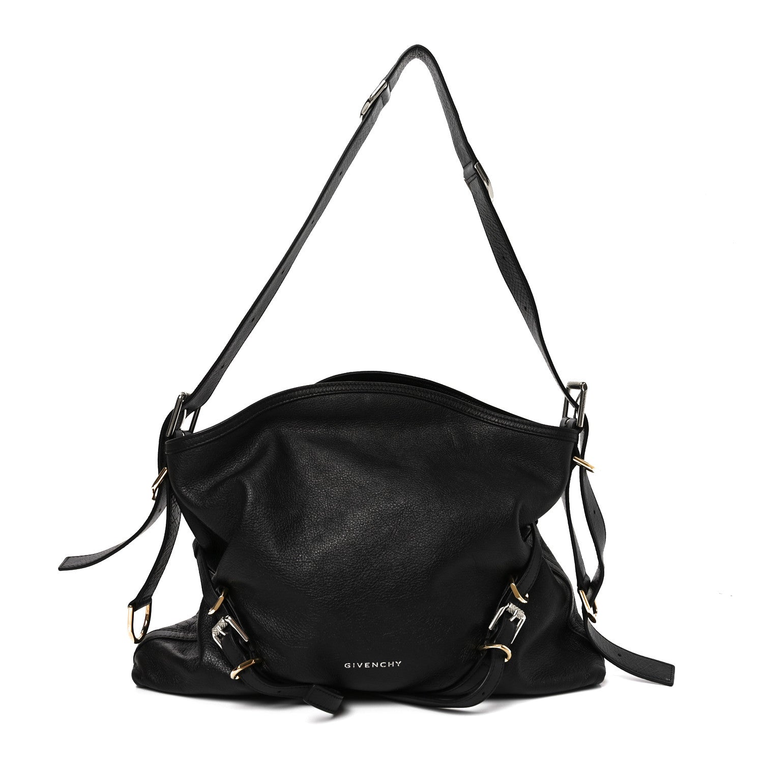 Calfskin Medium Voyou Bag Black
