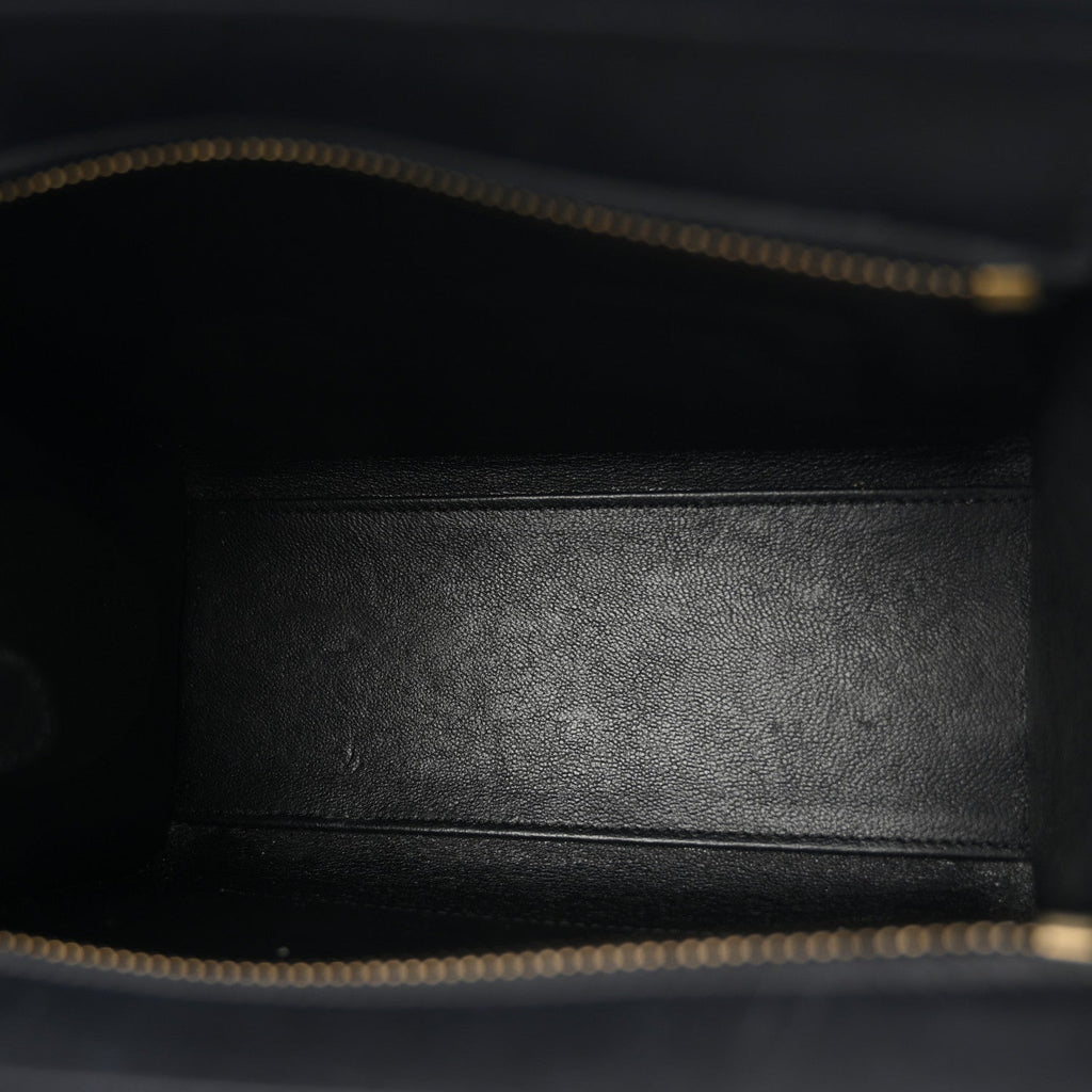 Smooth Calfskin Nano Luggage Black