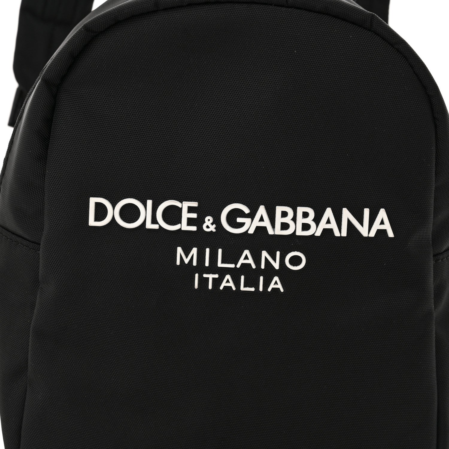 Nylon Logo Childrens Backpack Black