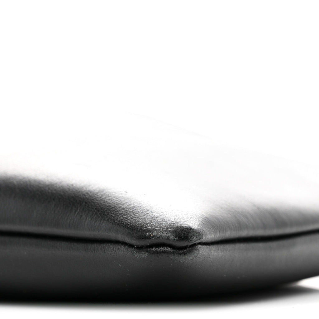 Vitello Mini Crossbody Pouch Black