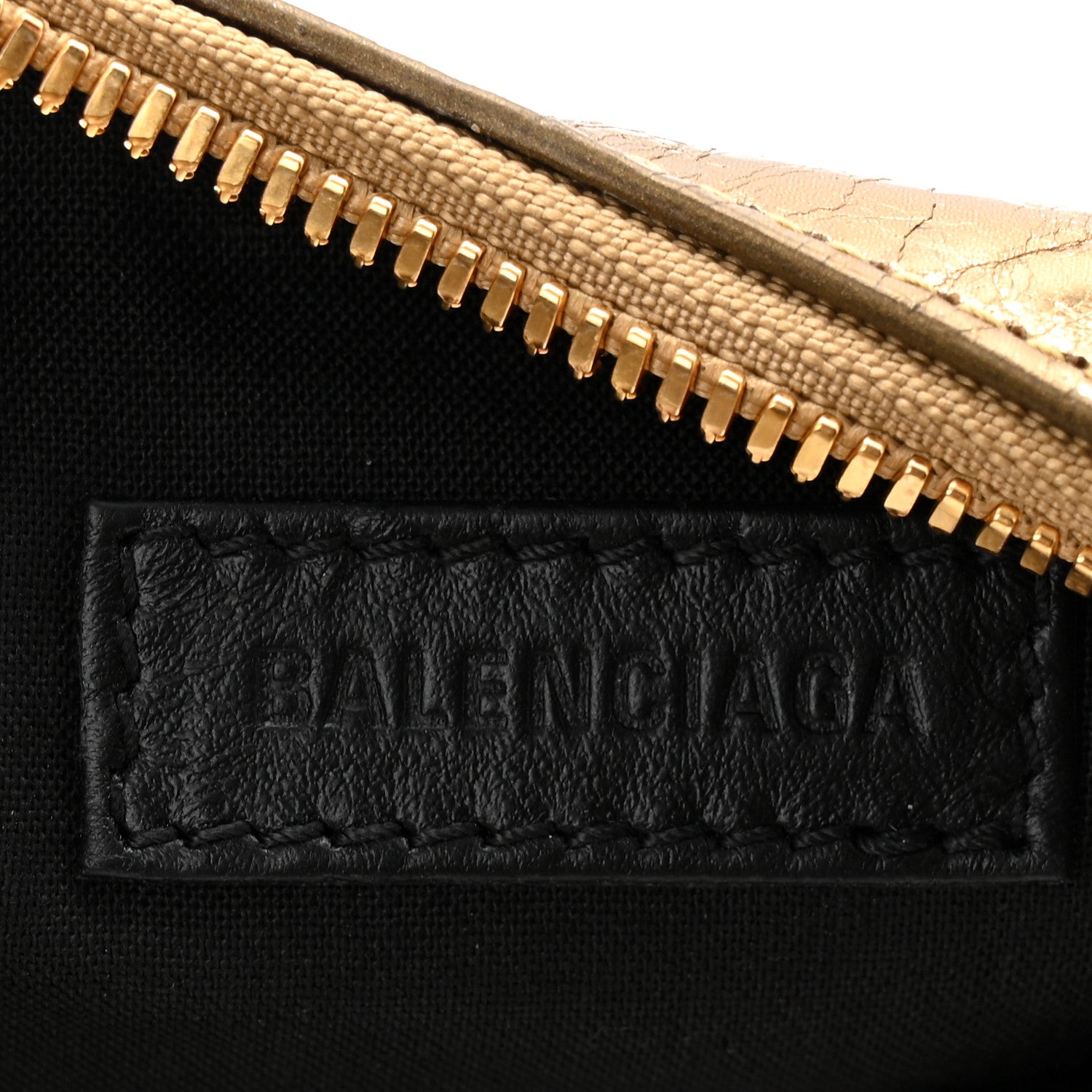 Metallic Agneau Arena Le Cagole Shoulder Bag XS Gold