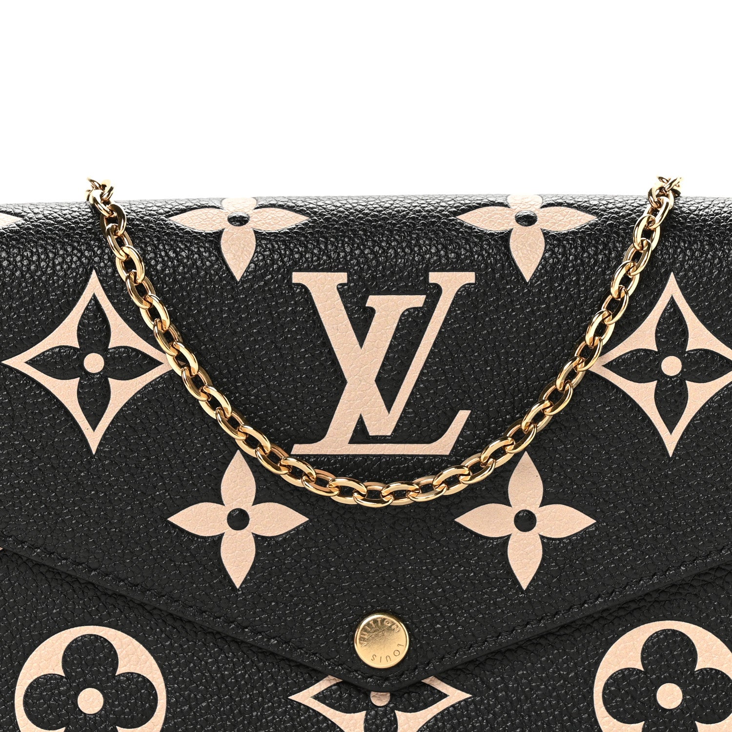 Empreinte Monogram Giant Felicie Pochette Black Beige