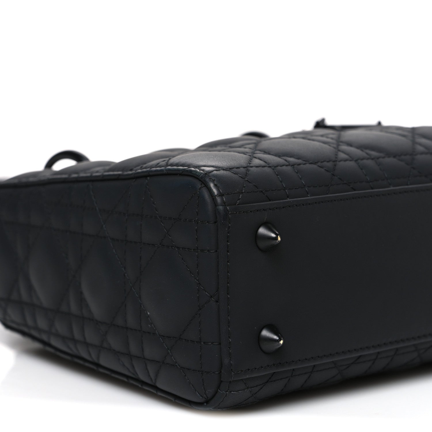 Ultra Matte Calfskin Cannage Small My ABCDior Lady Dior Black