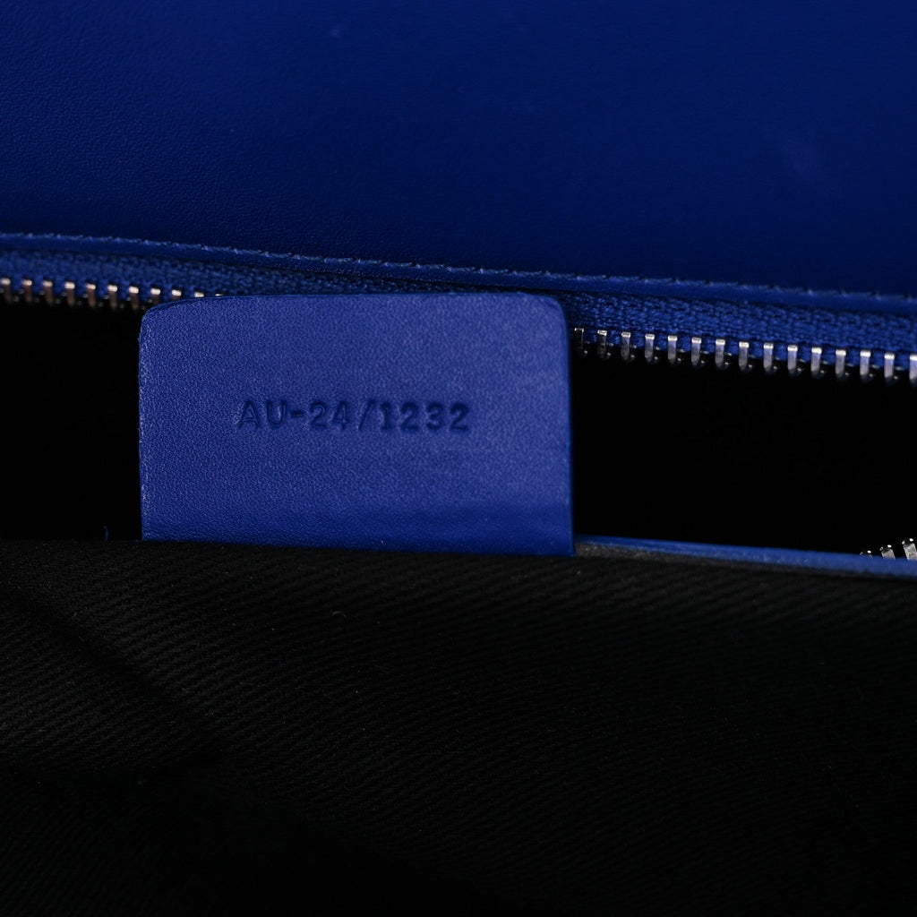 Calfskin Calfskin XL Gancini Buckles Tote Bag Blue