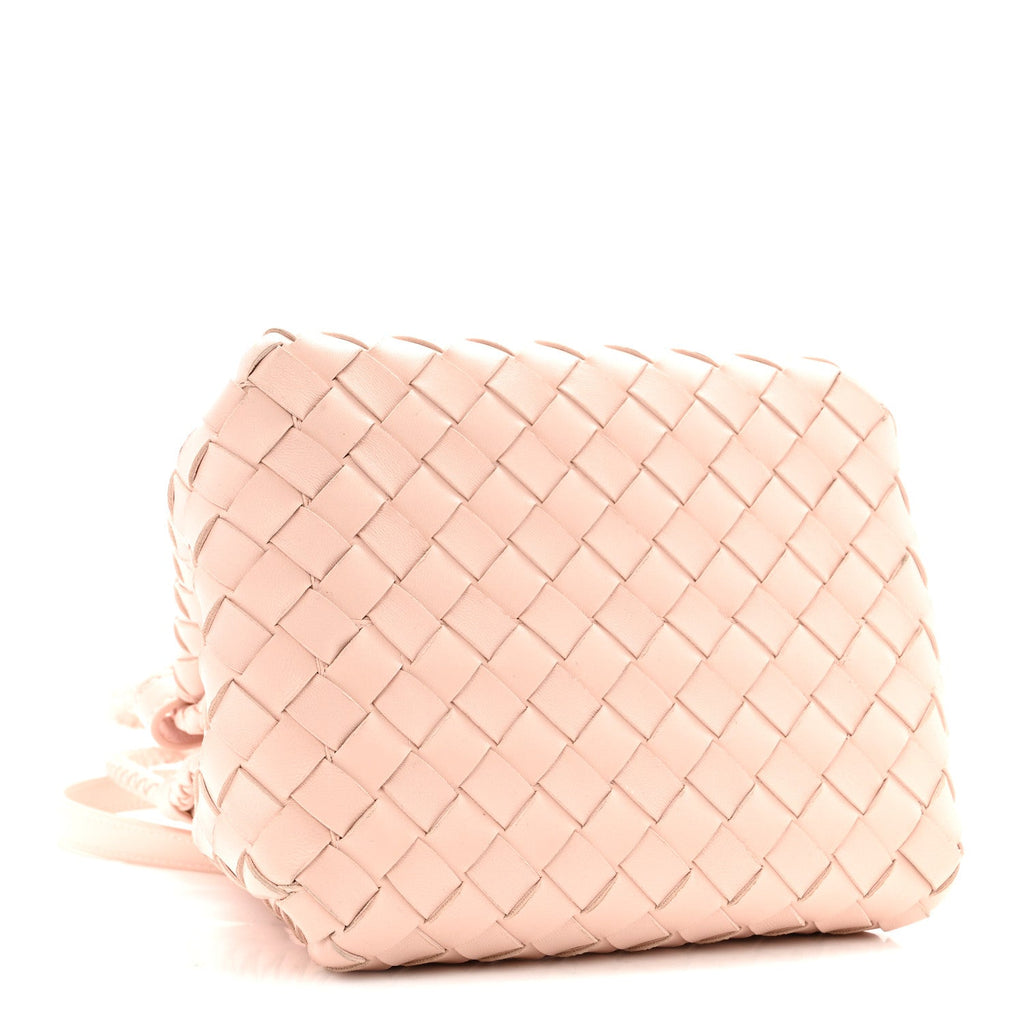 Nappa Intrecciato Small Parachute Shoulder Bag Cameo