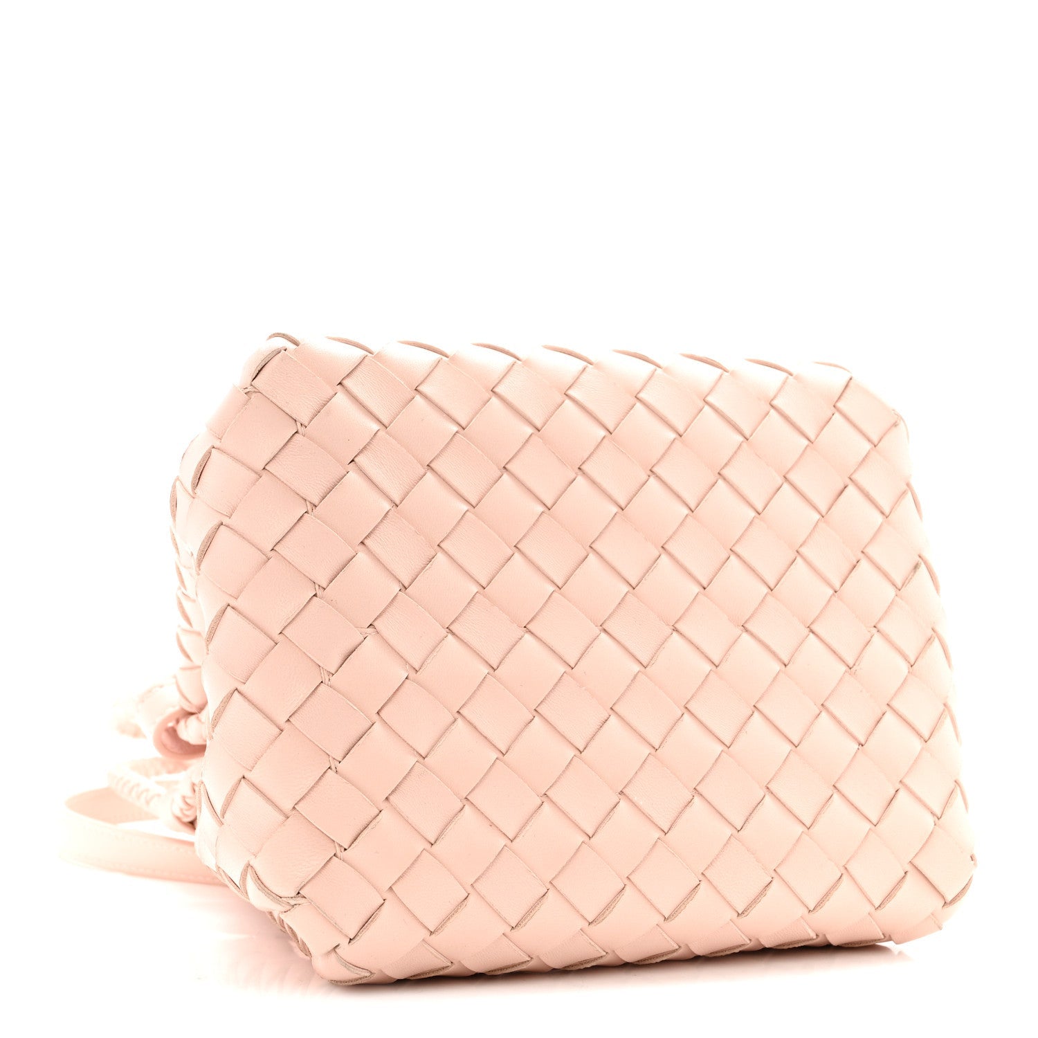 Nappa Intrecciato Small Parachute Shoulder Bag Cameo