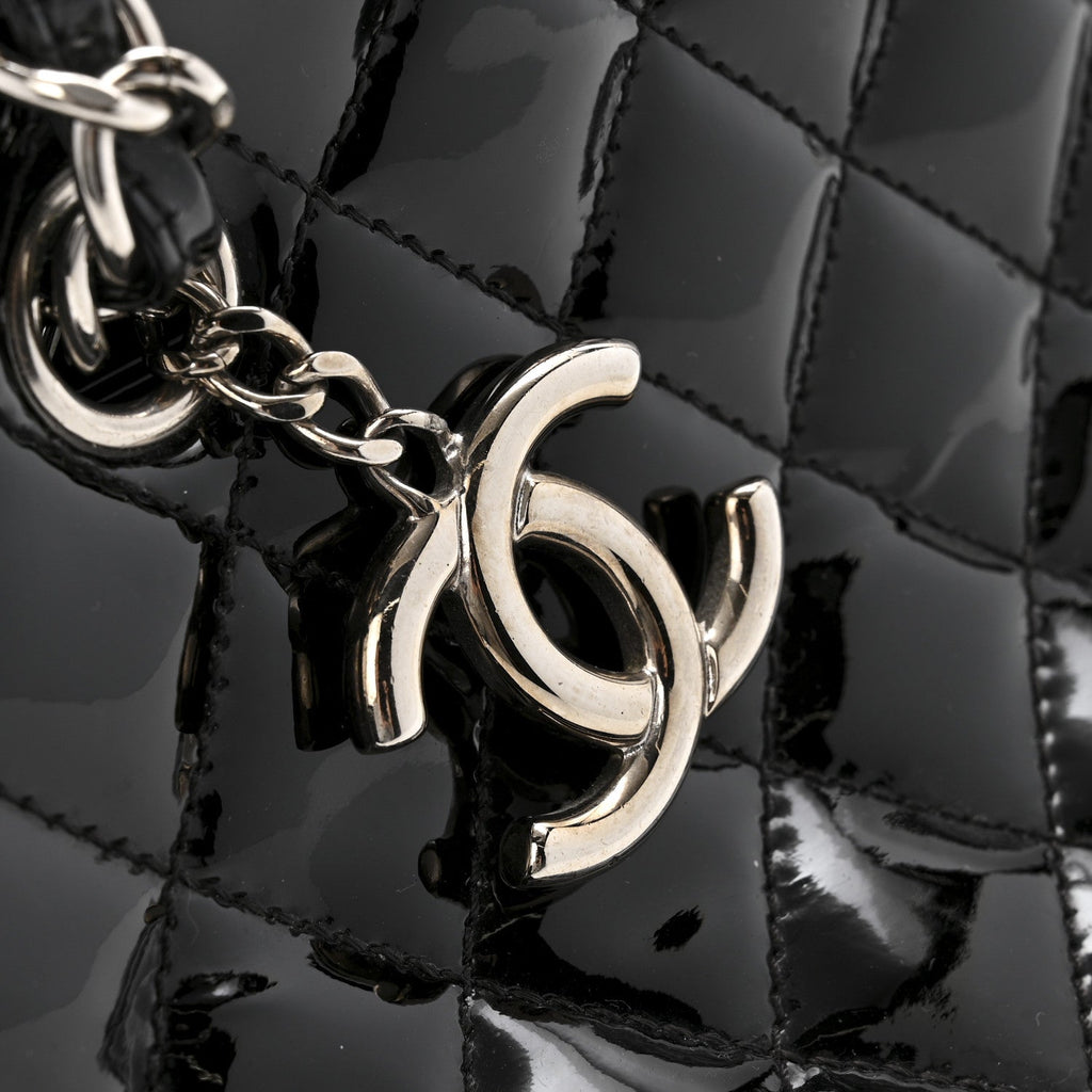 Patent Quilted Medium Just Mademoiselle Black