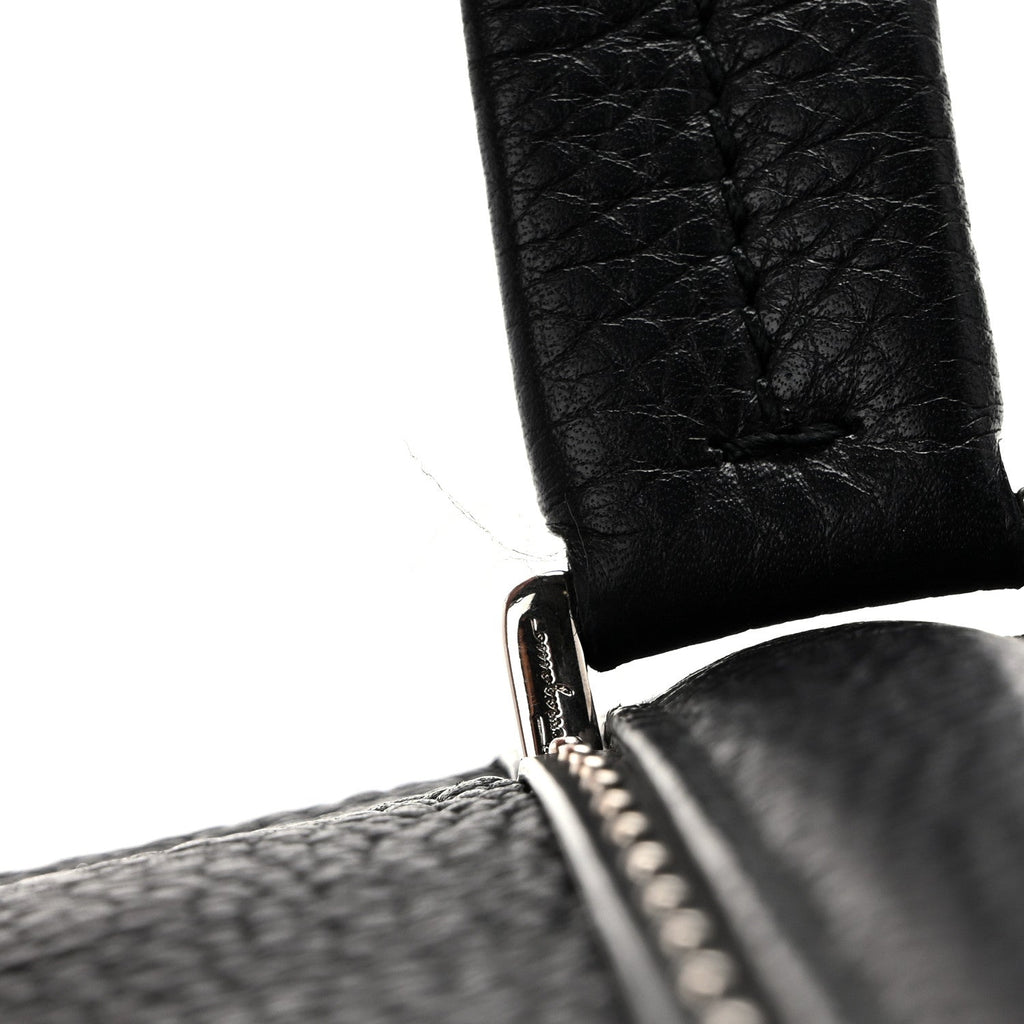 Calfskin Studded Firenze Briefcase Black