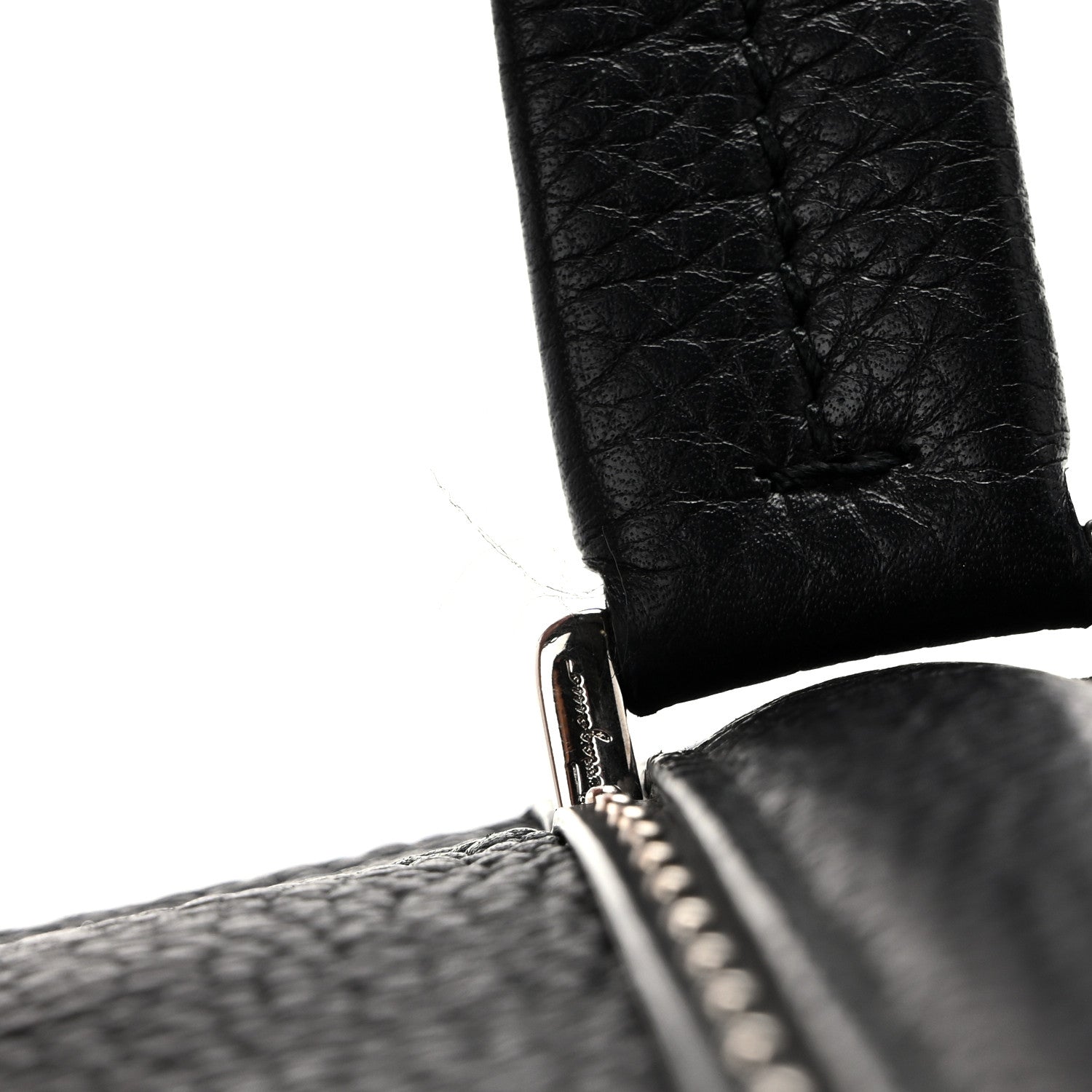 Calfskin Studded Firenze Briefcase Black
