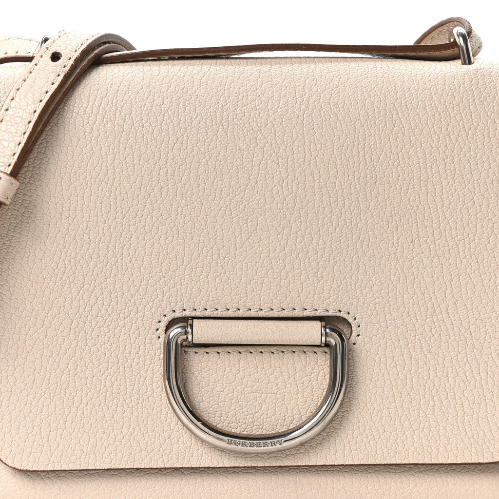 Goatskin Small D-Ring Bag Beige