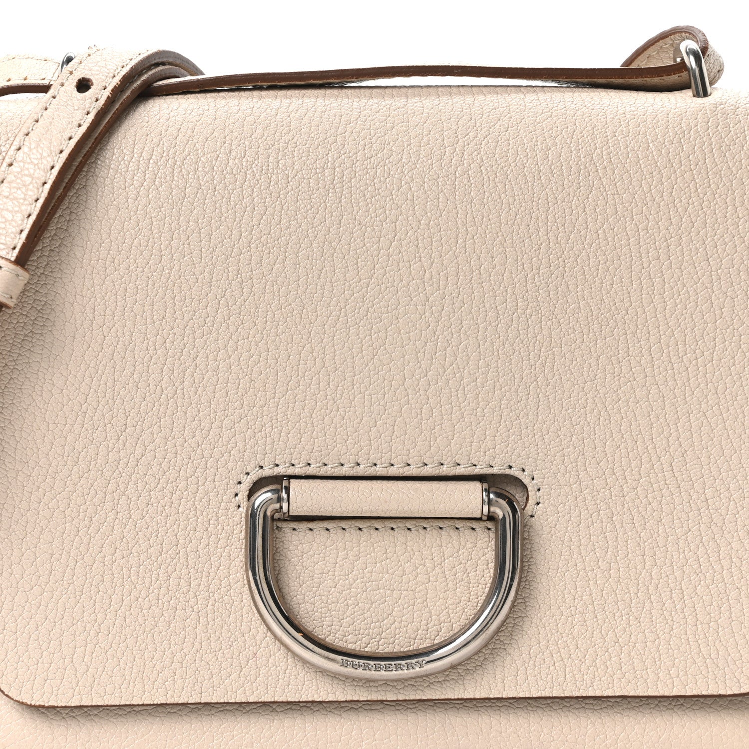 Goatskin Small D-Ring Bag Beige
