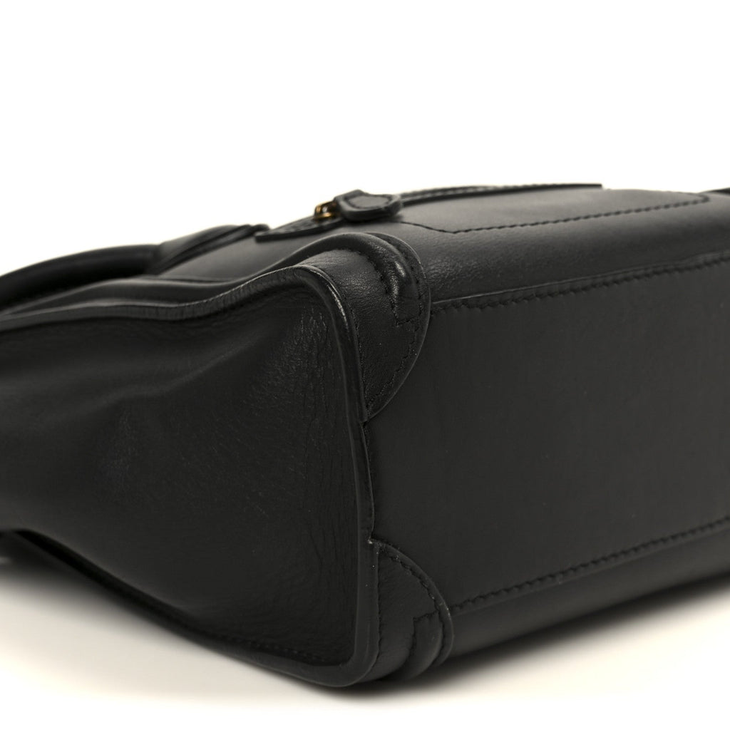 Smooth Calfskin Nano Luggage Black