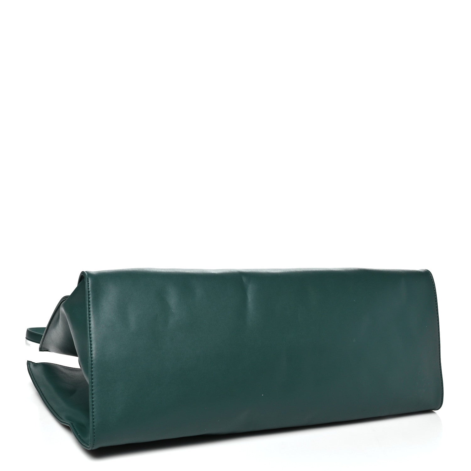 Vegan Leather Large Shopping Bag Dark Olive