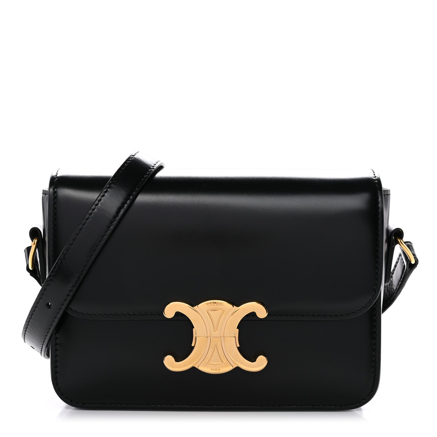 Shiny Calfskin Teen Triomphe Black
