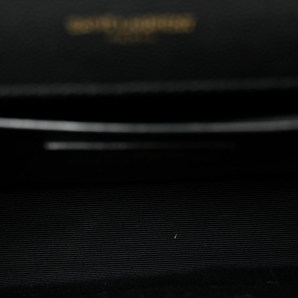 Grain De Poudre Medium Classic Monogram Kate Satchel Black
