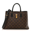 Monogram Flower Tote Black