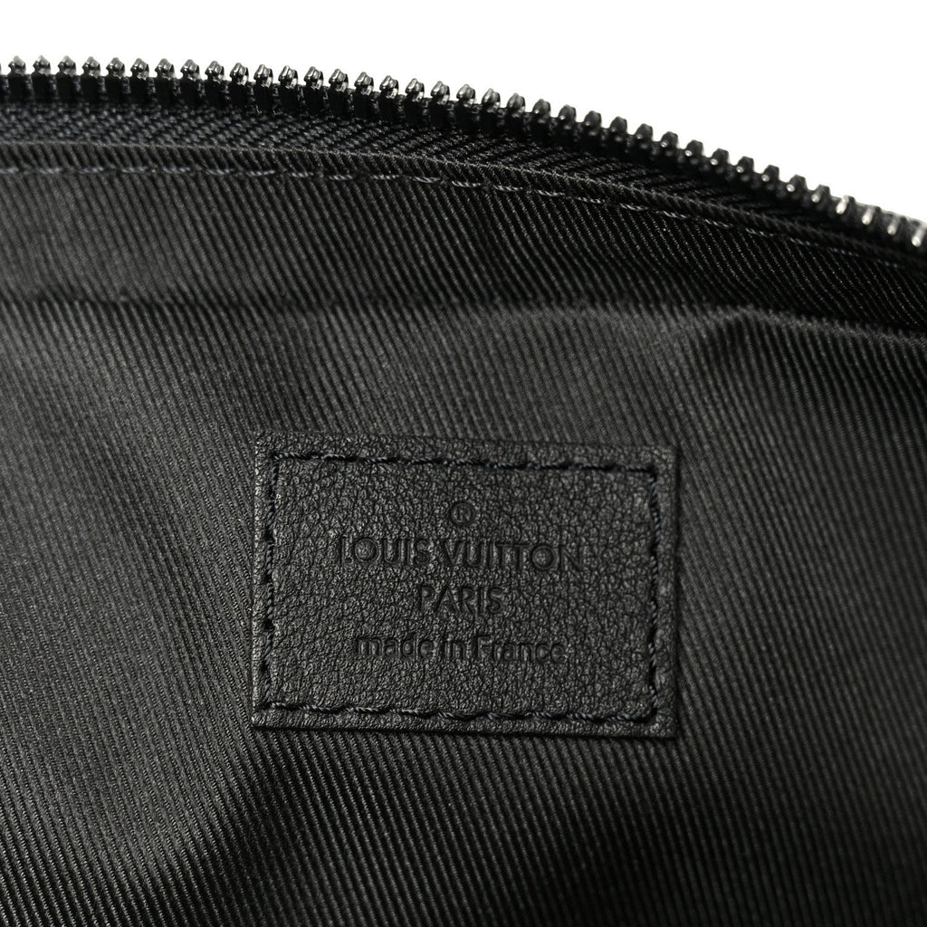 Calfskin Monogram Shadow Trio Messenger Black