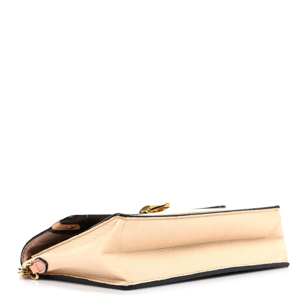 Damier Ebene Vavin Chain Wallet Creme