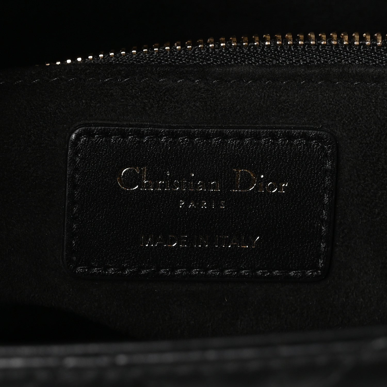 Lambskin Cannage Large Lady Dior Black