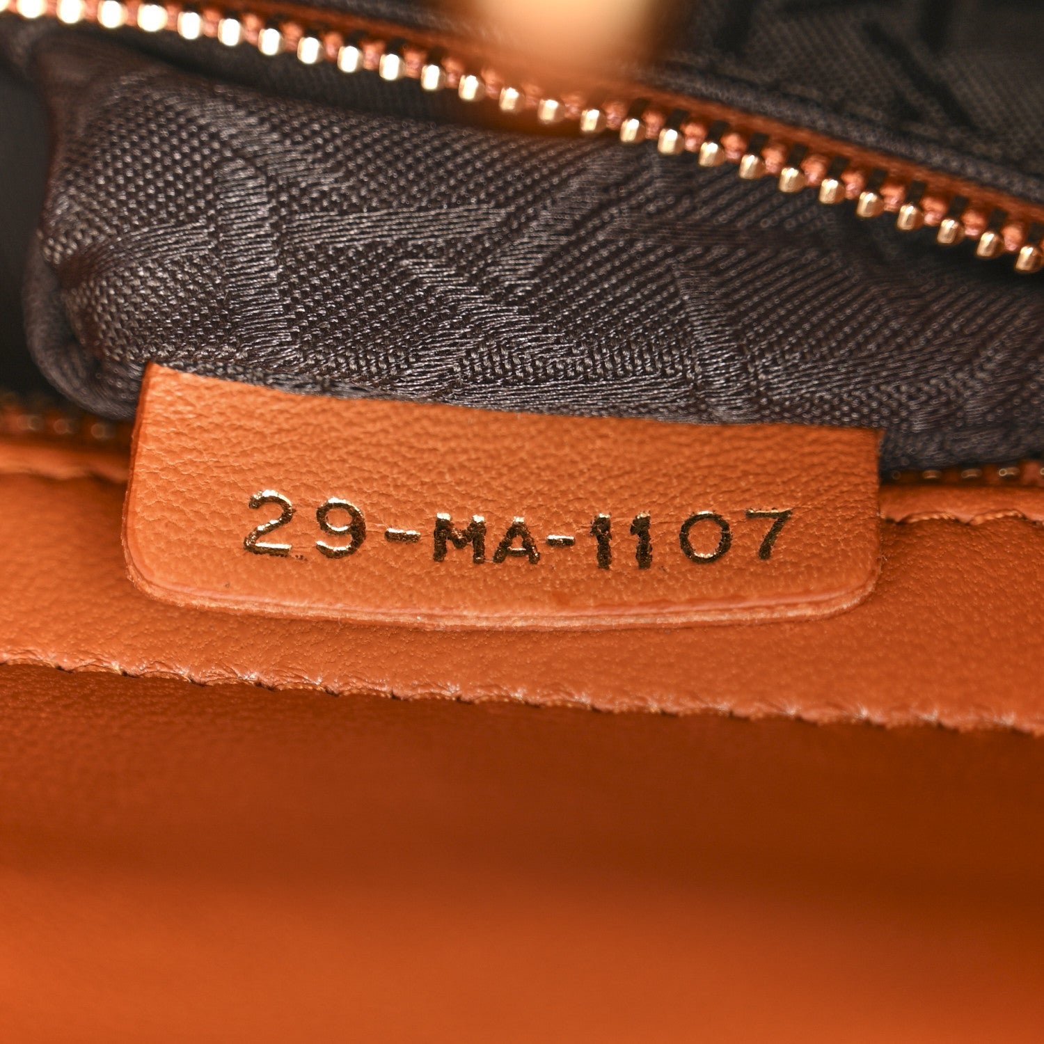 Lambskin Cannage Small Lucky Badges My Lady Dior Orange