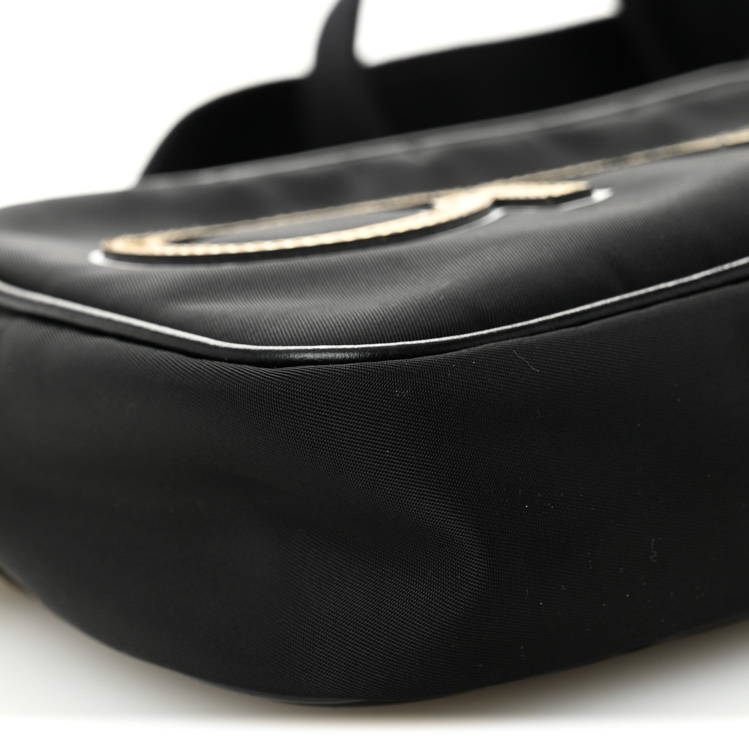 Nylon Lorelle Logo Camera Bag Black