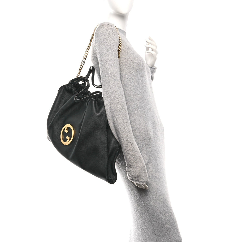 Calfskin Large Blondie Tote  Black
