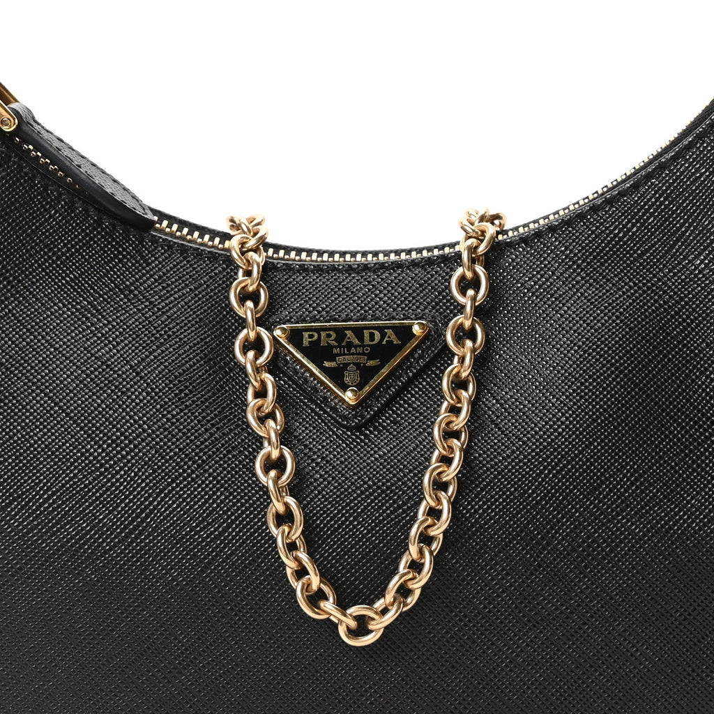 Saffiano Lux Re-Edition 2005 Shoulder Bag Black