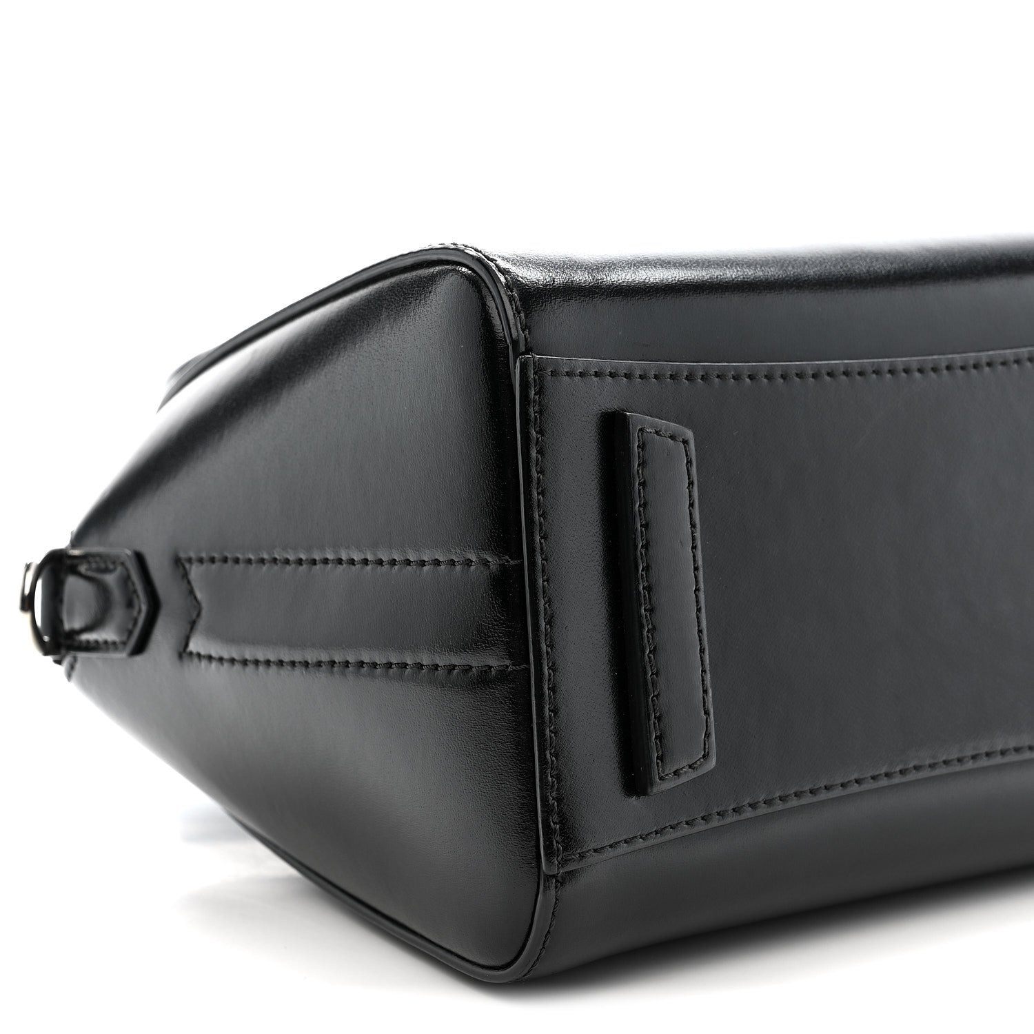 Shiny Lord Calfskin Mini Antigona Black