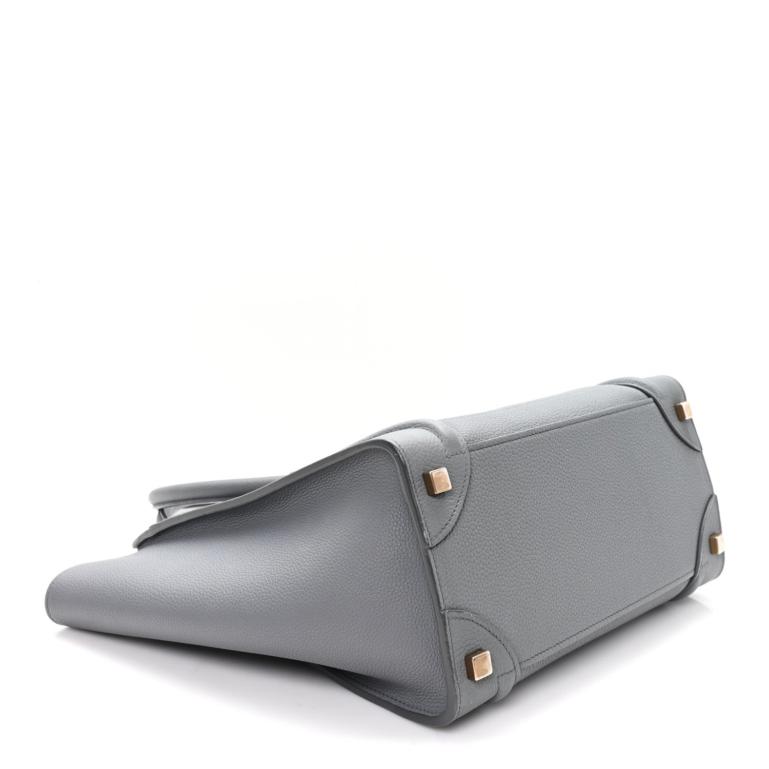 Baby Drummed Calfskin Micro Luggage Kohl