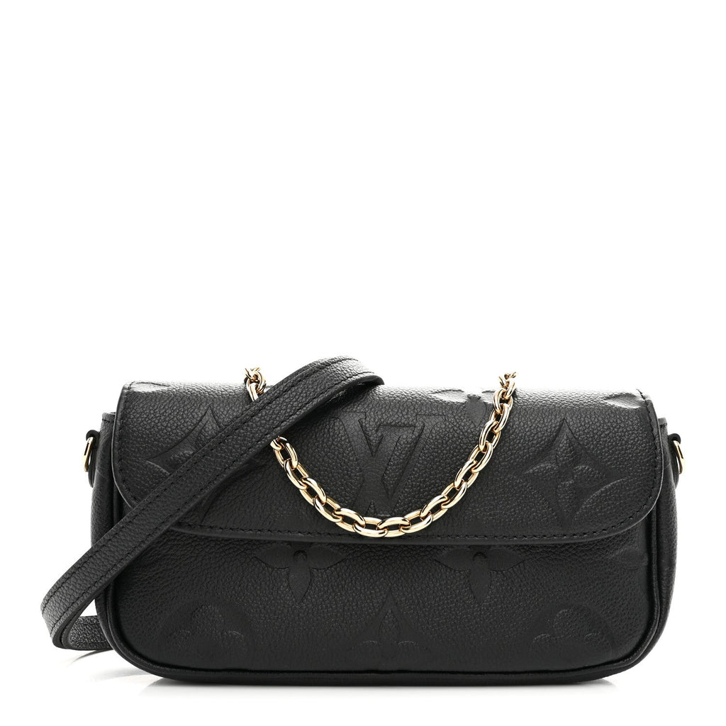 Empreinte Monogram Giant Ivy Wallet On Chain Black