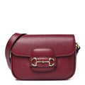 Soft Calfskin Horsebit 1955 Small Shoulder Bag Rosso Ancora