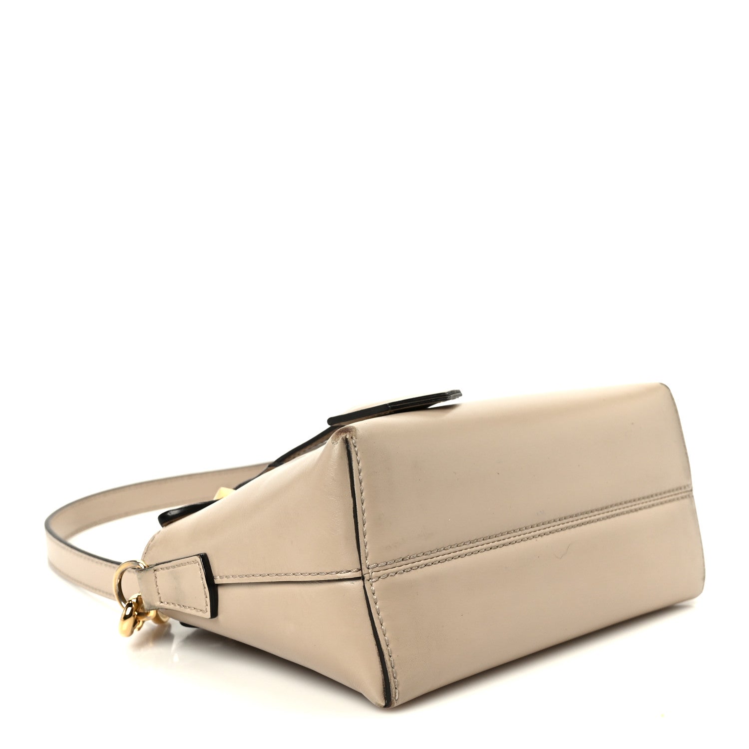 Vitello King Logo Embossed Mini By The Way Boston Bag Nuvola