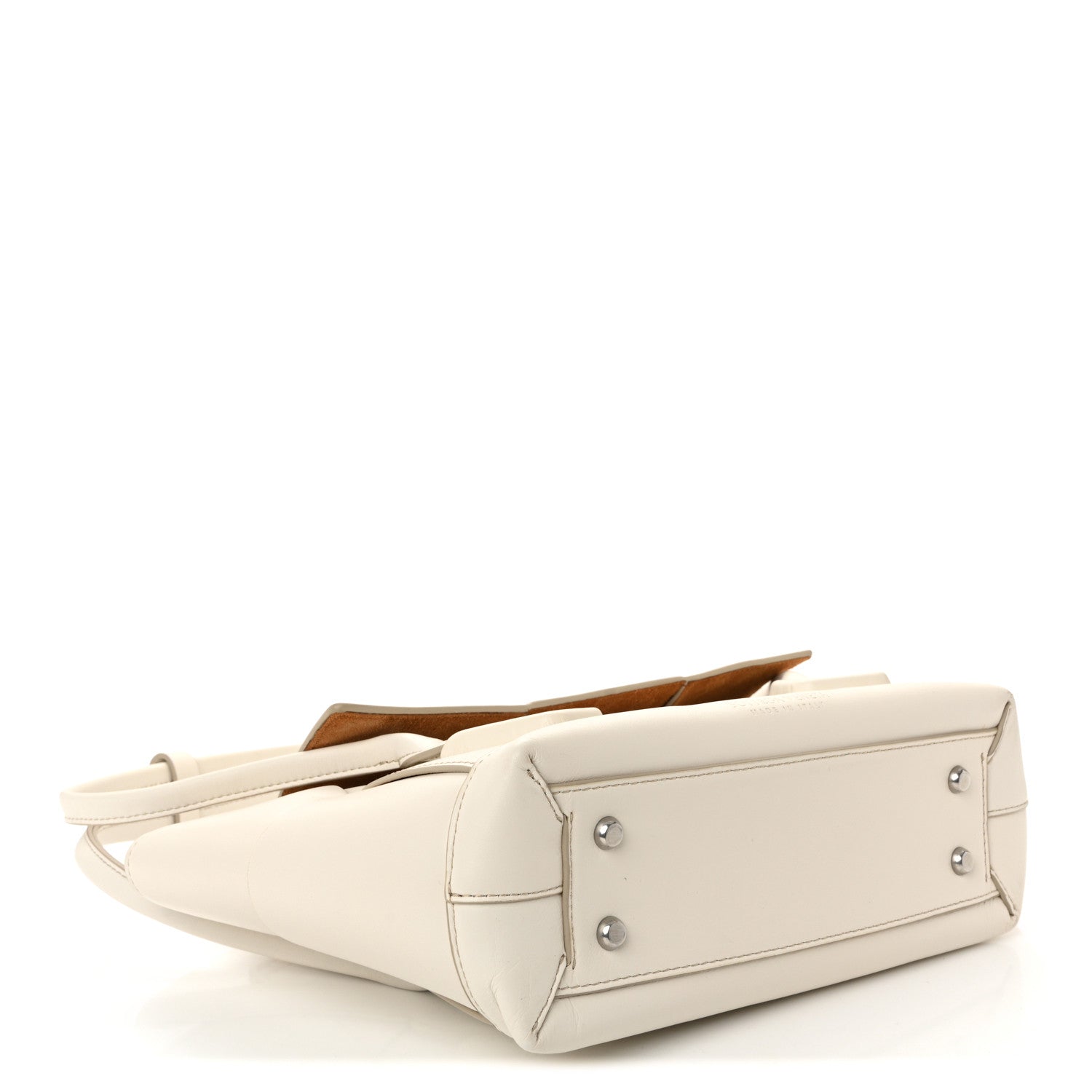 French Calfskin Maxi Intrecciato Arco 33 Bianco
