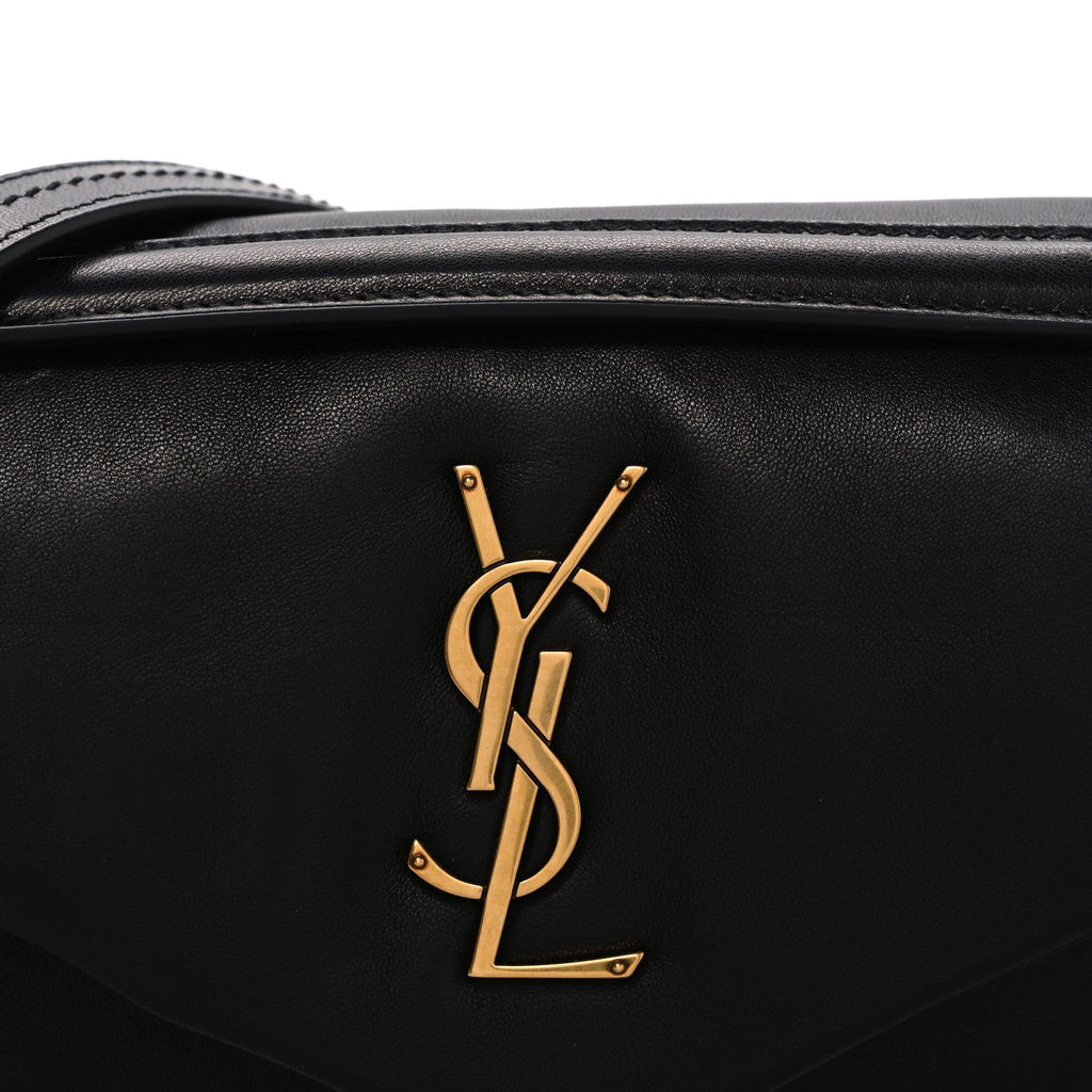Plunged Lambskin Calypso Black