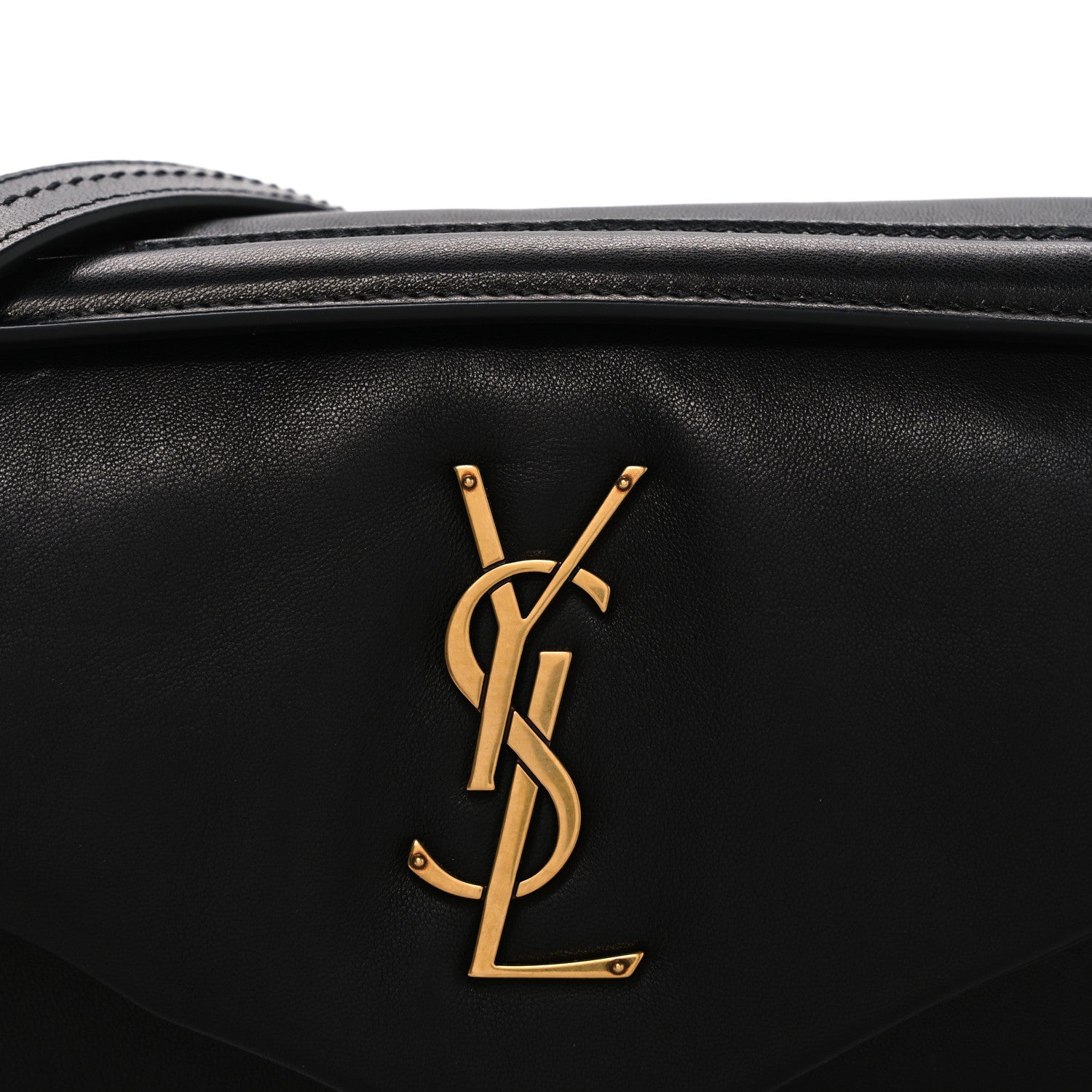 Plunged Lambskin Calypso Black