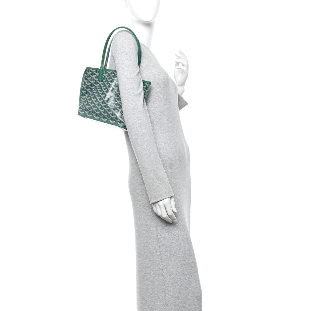 Goyardine Reversible Mini Anjou Green
