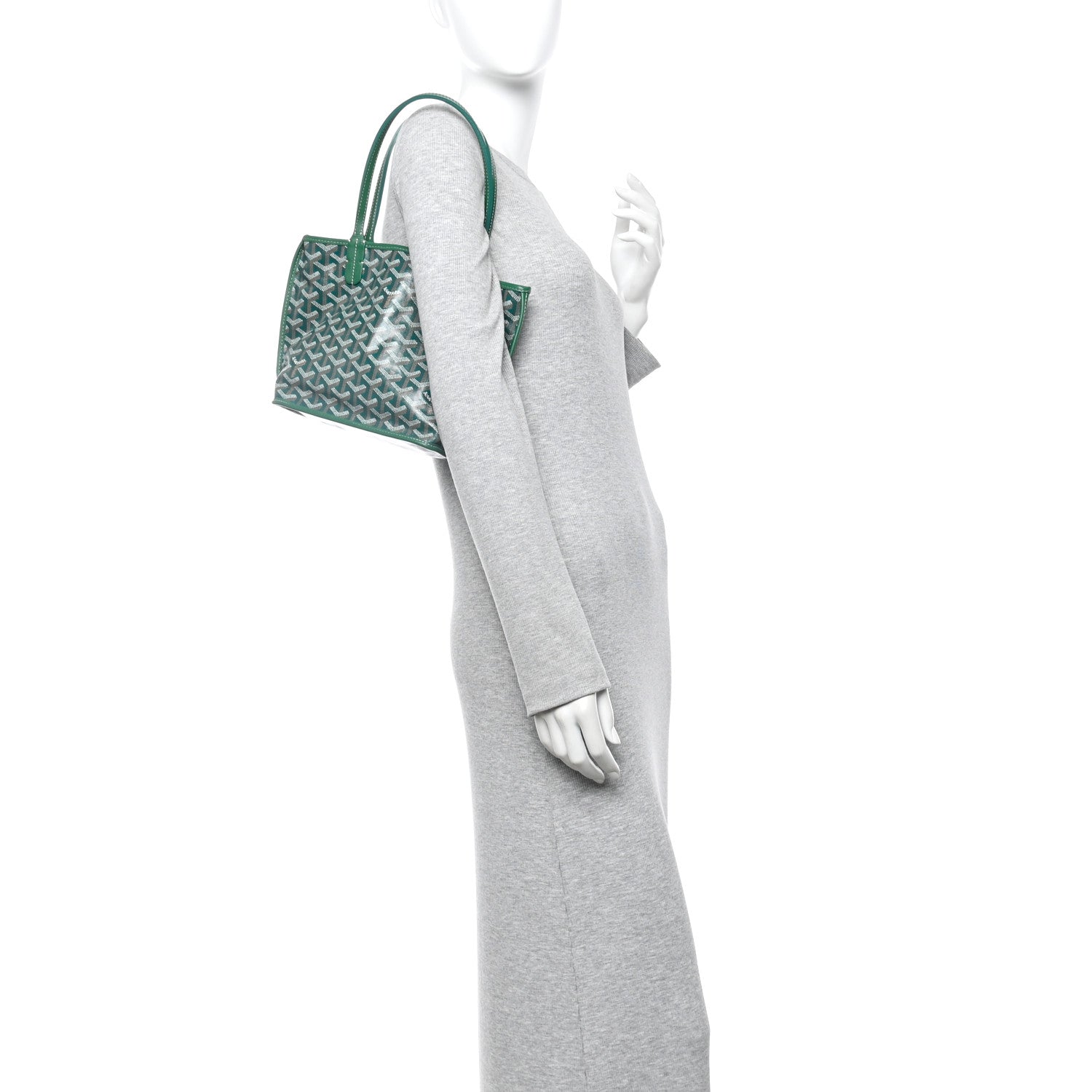Goyardine Reversible Mini Anjou Green